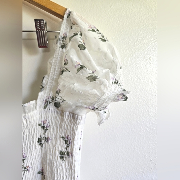 NWT! O.P.T. , Cypress Midi Dress, White/Green/Lilac, Size Large, MSRP $148 - Picture 12 of 13